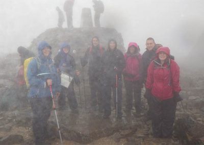 tfd team at the summit of Scafell Pike