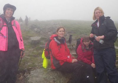tfd team on Scafell pike