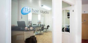 tfd hair salon entrance