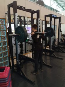 Using the squat rack