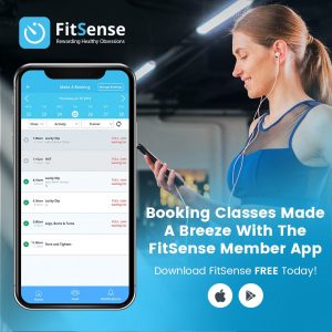 Booking classes via fitsense